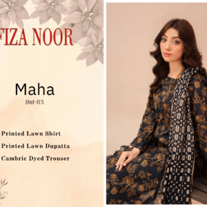 Fiza Noor Vol.3 Lawn Suit – Digital Print | Summer 3 Piece Dress | 3PC Digital Lawn Suit – Pexo Mart